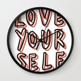 Love Yourself Wall Clock