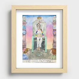 The Hierophant Tarot Card Recessed Framed Print