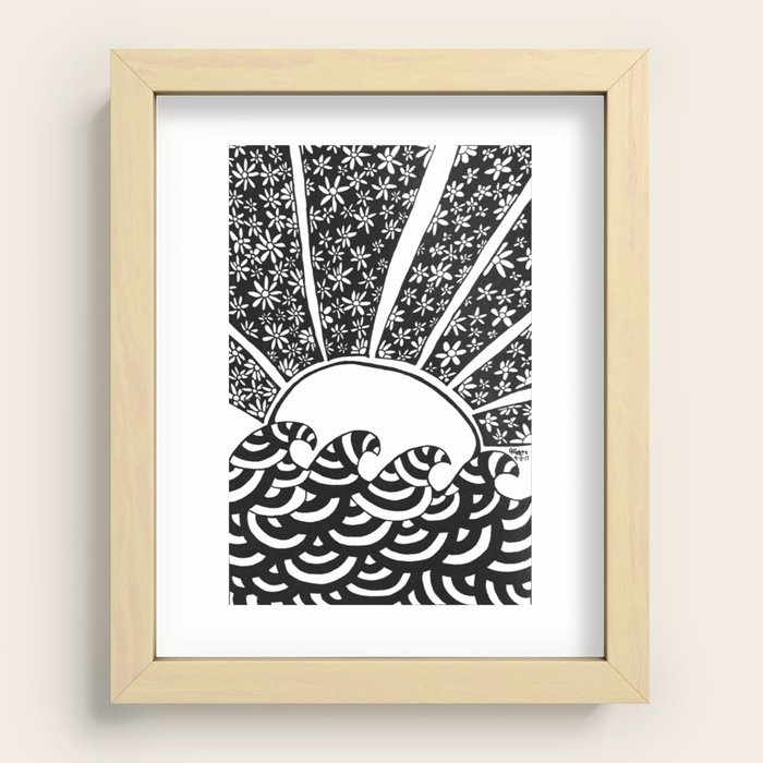 Sunshine in Zentangle Art Print by worldofmaddness | Society6