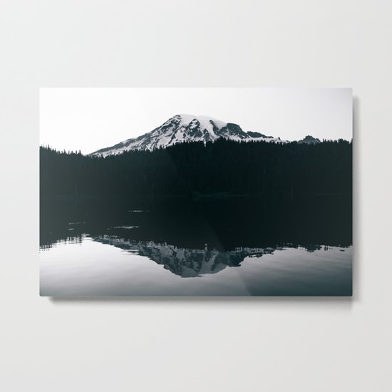 Mount Rainier Reflections Metal Print