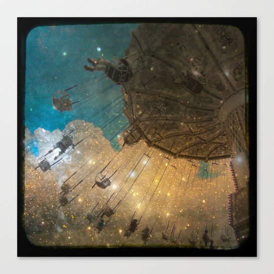 Swing Me To The Moon Canvas Print