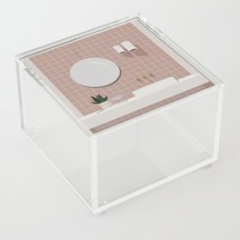 Bathroom Interior Illustration Acrylic Box