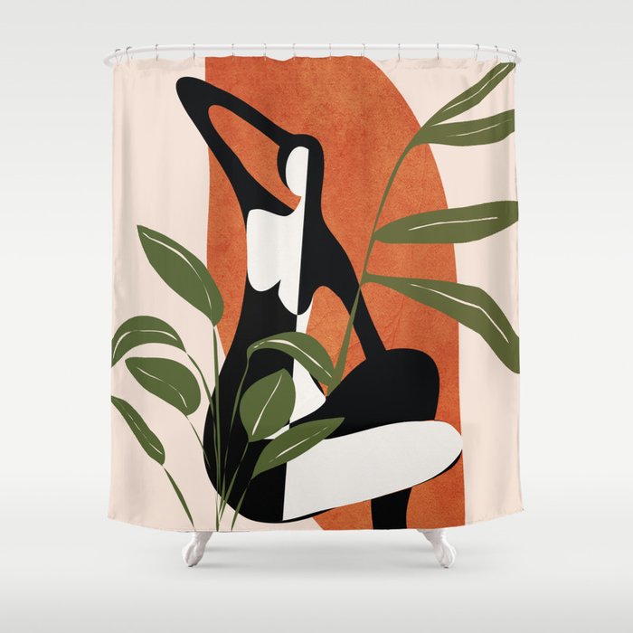Abstract Female Figure 20 Shower Curtain