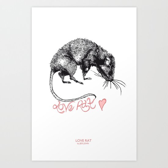 love rat Art Print