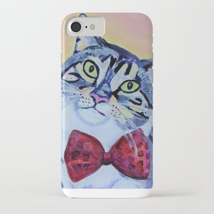 cat in a bow tie iPhone Case