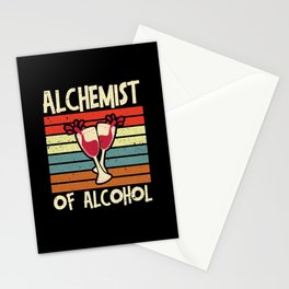 Alchemist of Alcohol Cocktail Barkeeper Stationery Card
