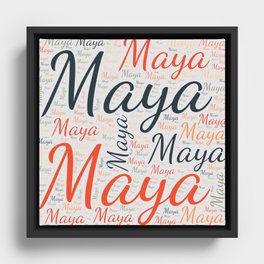 Maya Framed Canvas