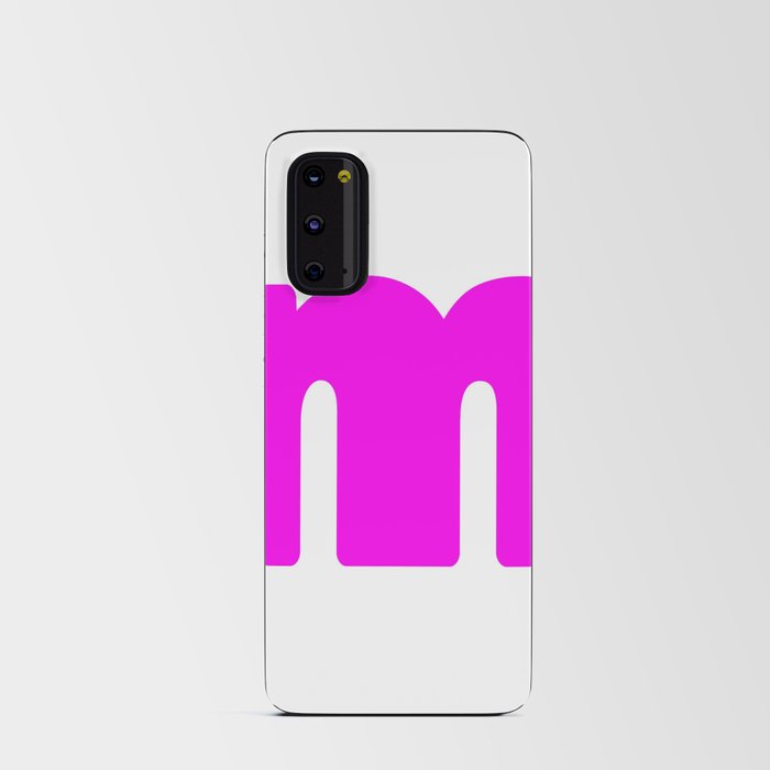 m (Magenta & White Letter) Android Card Case