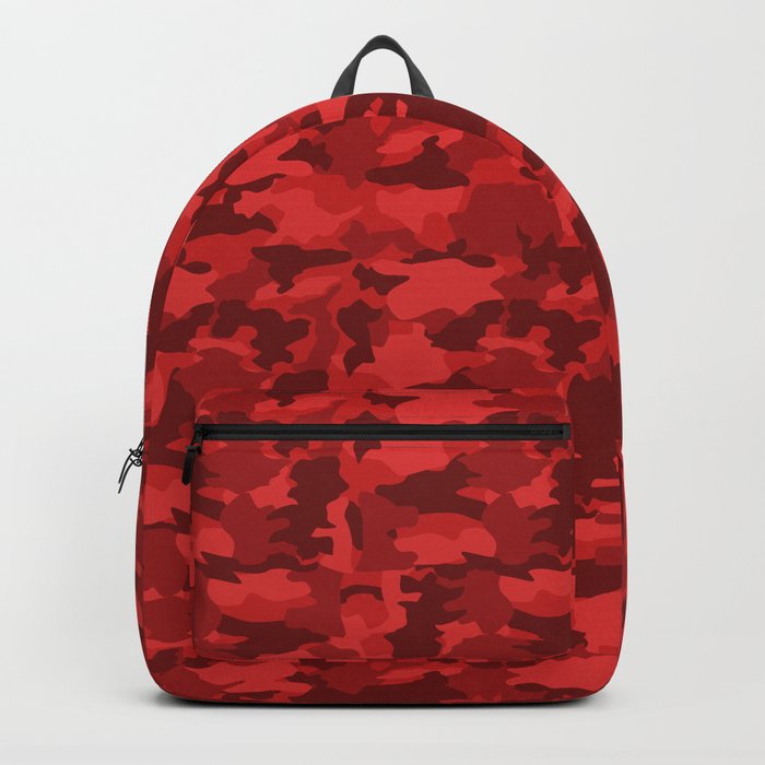 Red Background Camouflage Pattern