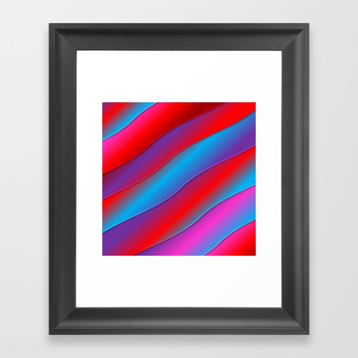 Multicolored Framed Art Print