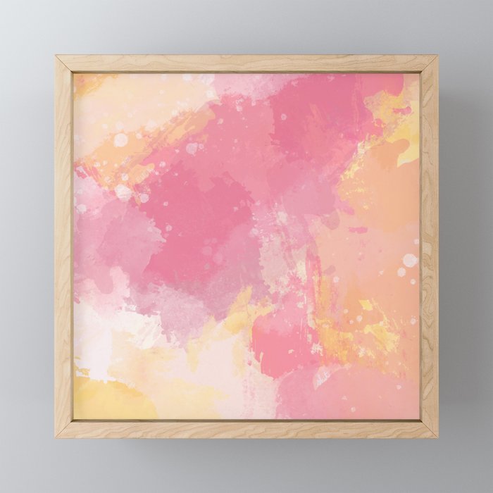 Pink Lemonade With A Twist Framed Mini Art Print