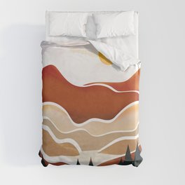 Abstract Landscape No6 Duvet Cover