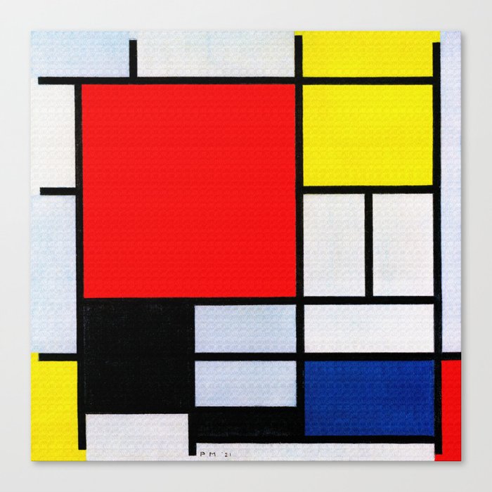 Piet Mondrian (1872-1944) - COMPOSITION WITH LARGE RED PLANE, YELLOW ...