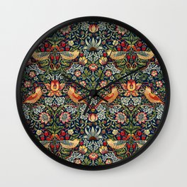Strawberry Thief by William Morris 1883 Antique Vintage Victorian Jugendstil Art Nouveau Retro  Wall Clock | Art, Pattern, William Morris, Plants, Birds, Boho, Countryside, Neoclassical, Leaves, Floral 