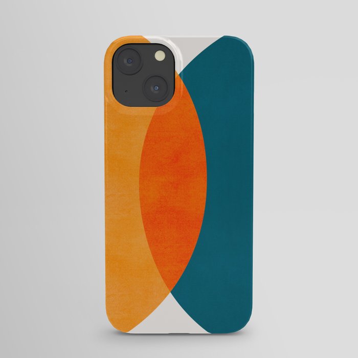 Mid Century Eclipse / Abstract Geometric iPhone Case