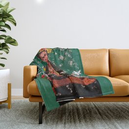 Wings to Fly Frida Kahlo Throw Blanket