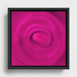 Purple fluid swirl Framed Canvas