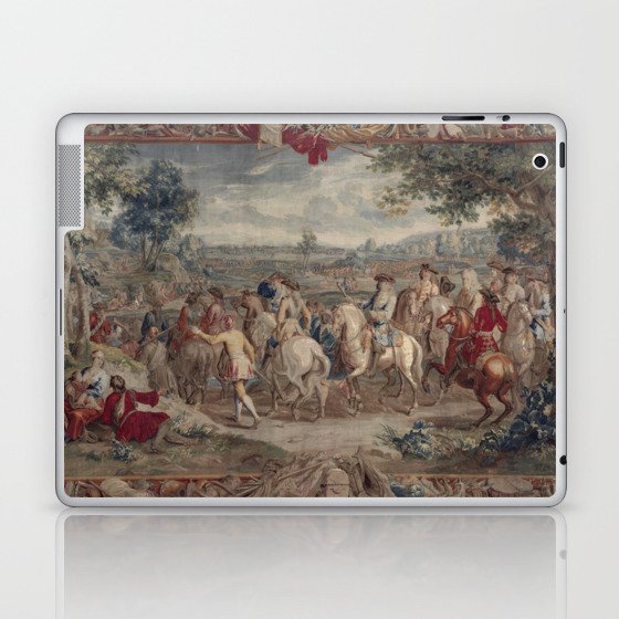 Antique 18th Century 'The March' Flemish Landscape Tapestry Laptop & iPad Skin