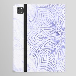 Very Peri 2022 Color Of The Year Violet Periwinkle Mandala Marble iPad Folio Case
