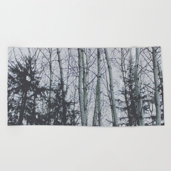 Birch trees Beach Towel