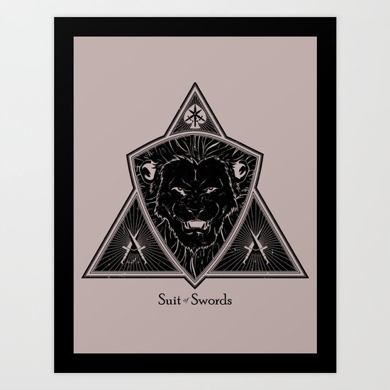 Suit of Swords - Strength Art Print