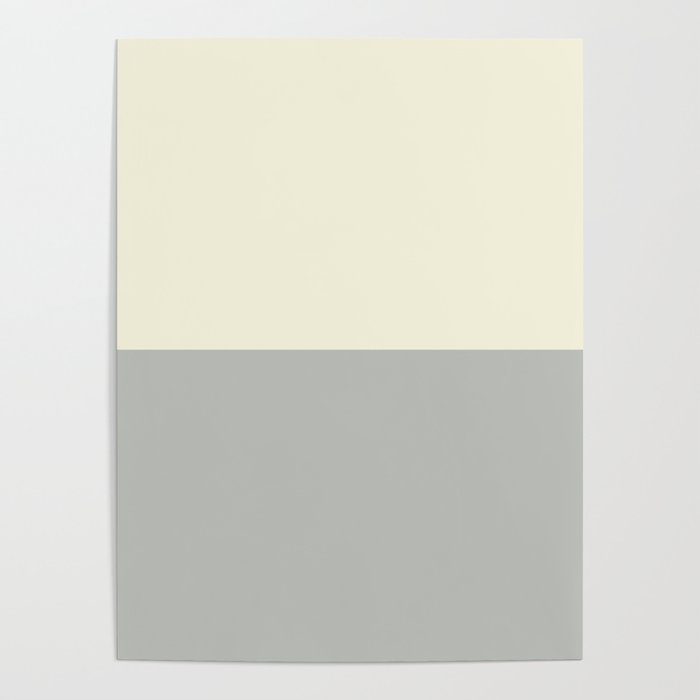 Benjamin Moore 2019 Color Of Year Metropolitan Af 690 And Lemon Chiffon 932 Bold Horizontal Stripes Poster By Pipafineart Society6