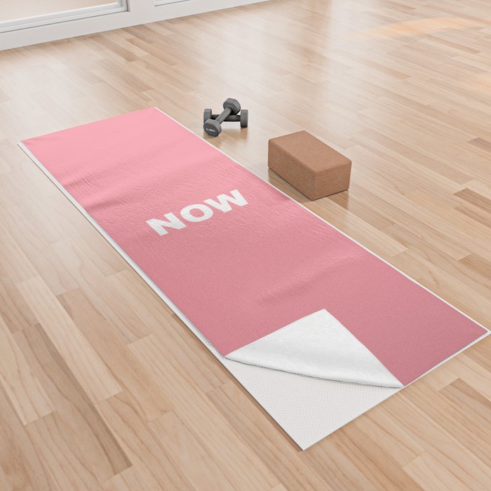 NOW PEACHY PINK COLOR Yoga Towel