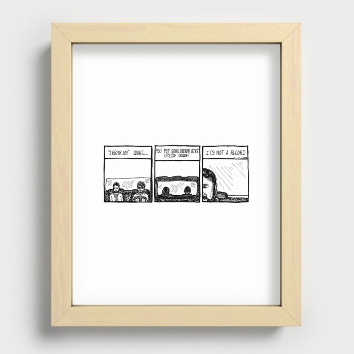 Small Brown Bike Recessed Framed Print