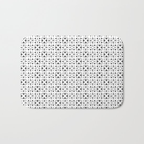 Arrows Pattern Bright Bath Mat