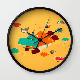 Super Hippo! Wall Clock