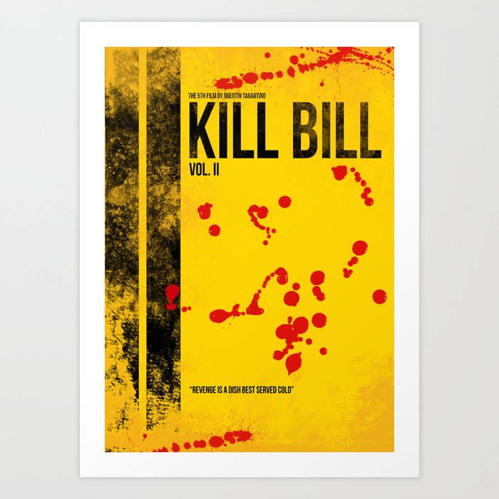 Kill Bill movie poster print 