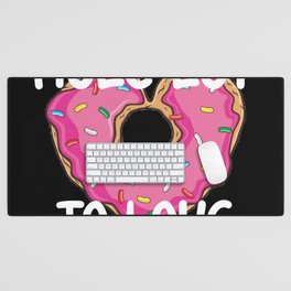 There's A Hole Lot To Love About Me Heart Donut Desk Mat