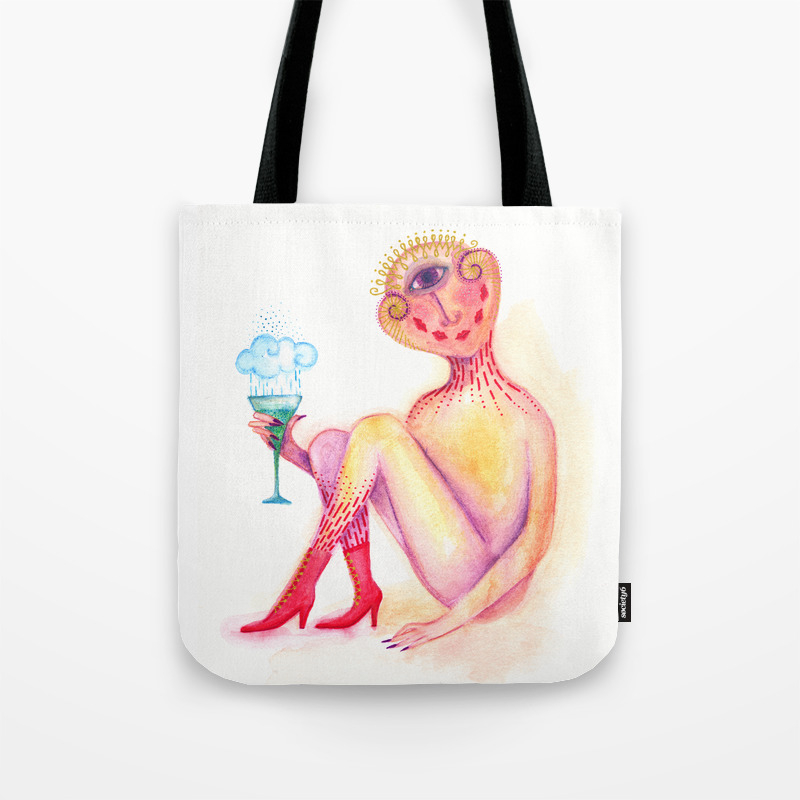 daemon who is much less speachless tote bag by nuanz society6 society6