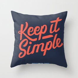 Keep It Simple Throw Pillow