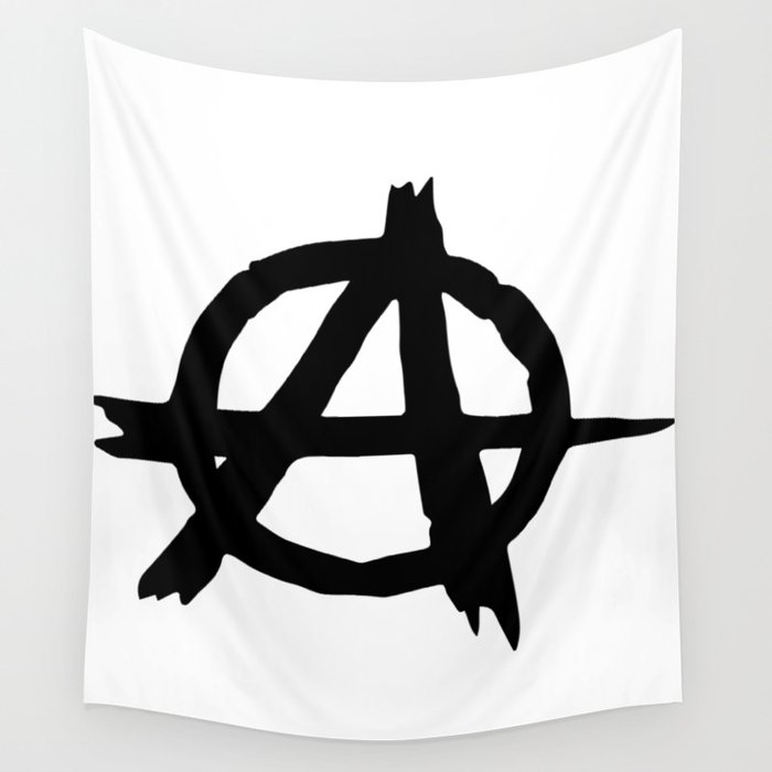 Anarchy Logo Symbol Painting A Wall Tapestry By Azza1070 Society6