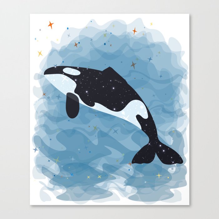 whale lover T-shirt Canvas Print