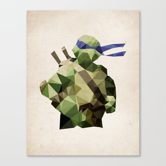 Polygon Heroes - Leonardo Canvas Print