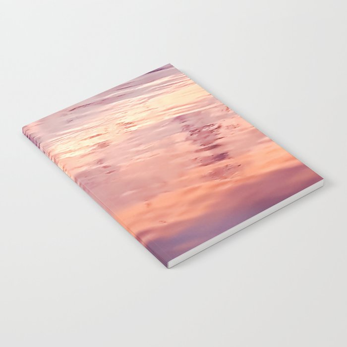 Suset purple water surface Notebook