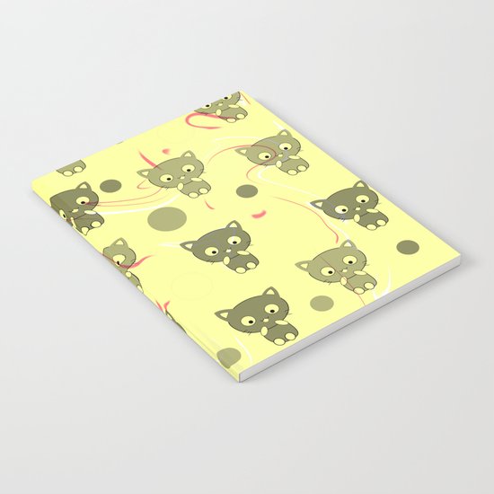 Cute happy kittens Notebook