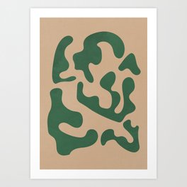Modern Interpretations of Abstract Leaf Art Print