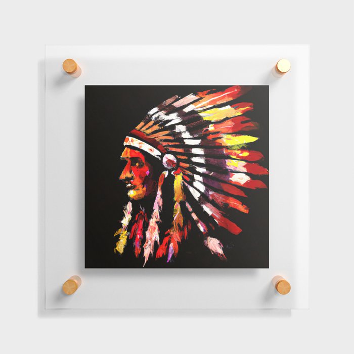 Native American Chief Floating Acrylic Print