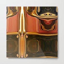 Maxesculp Metal Print | Fresh, Watercolor, Modern, Novelty, Metallic, Golden, Shiny, Geometric, Texture, Whimsical 