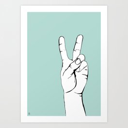 Sign language II Art Print
