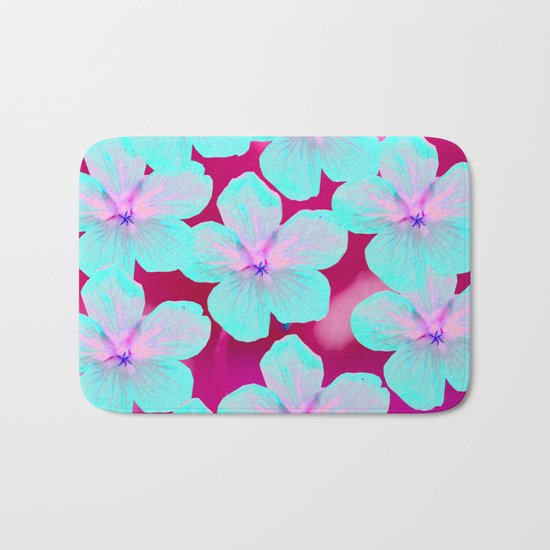 Retro Flowers Bath Mat