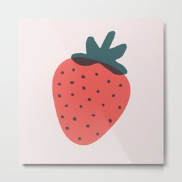 Strawberries Metal Print | Pink, Curated, Digital, Strawberries, Organic, Girly, Girl, Fresh, Strawberry, Strawberrypattern 