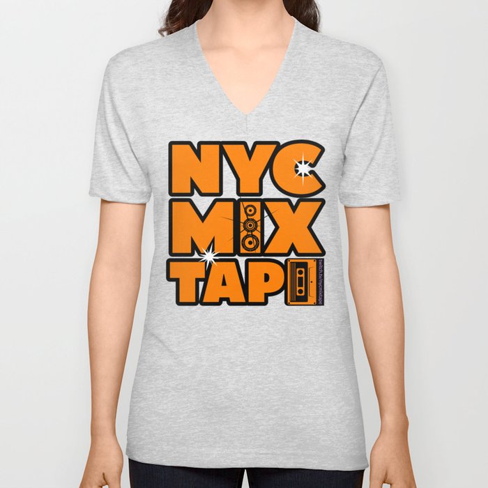 NYC Mixtape V Neck T Shirt