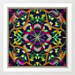 Kaleidoscope Pattern 50 Art Print