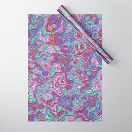 Trippy Colorful Squiggles 2 Wrapping Paper