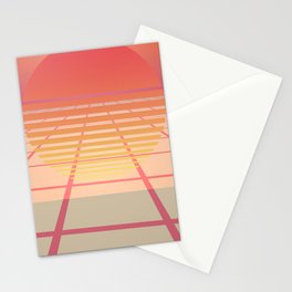Minimal Sun Grid Stationery Cards
