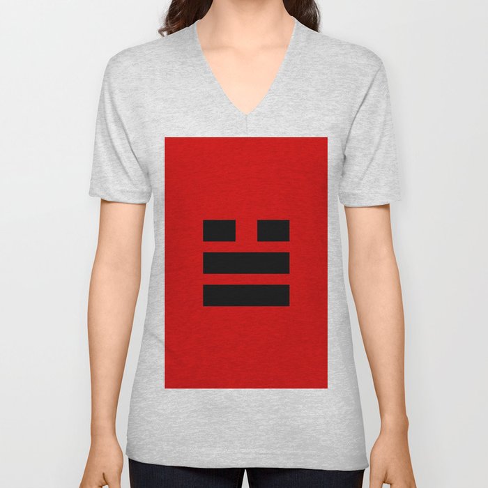I Ching Yi jing - symbol of 兌 Duì V Neck T Shirt